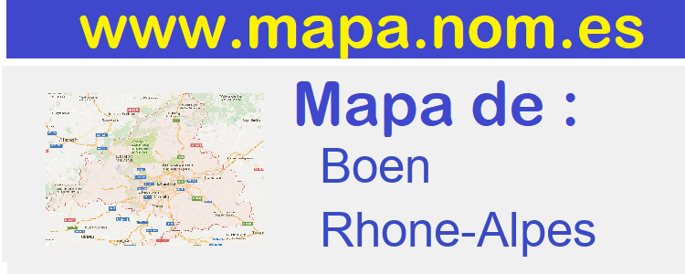 mapa de  Boen