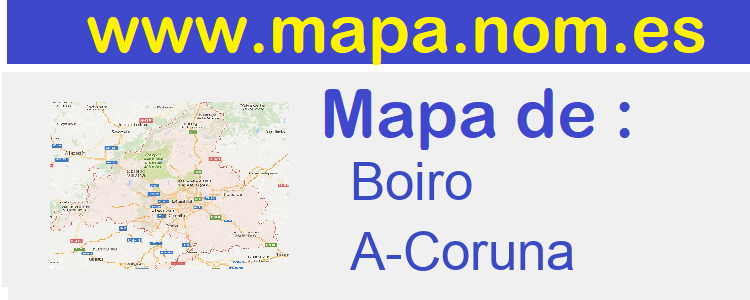 mapa de  Boiro