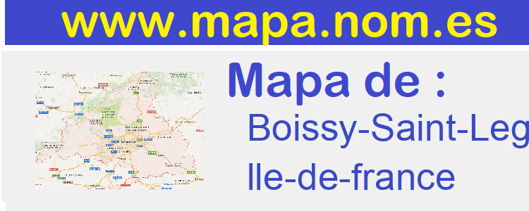 mapa de  Boissy-Saint-Leger