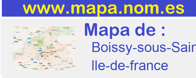 mapa de  Boissy-sous-Saint-Yon