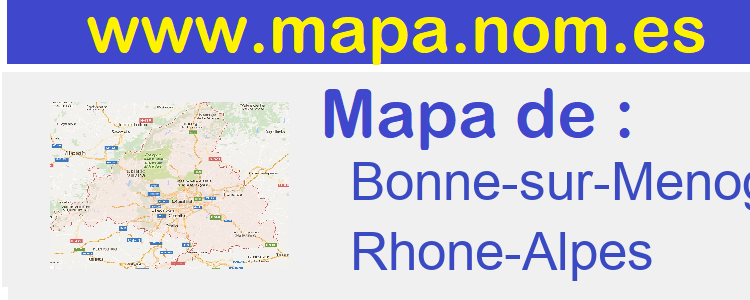mapa de  Bonne-sur-Menoge