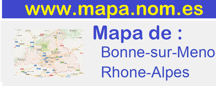 mapa de  Bonne-sur-Menoge