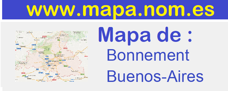 mapa de  Bonnement