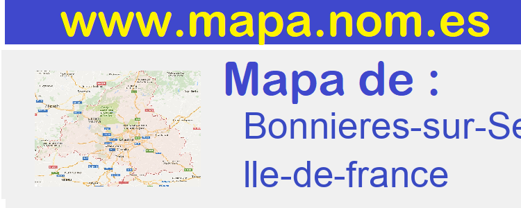 mapa de  Bonnieres-sur-Seine