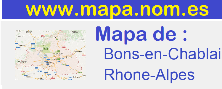 mapa de  Bons-en-Chablais
