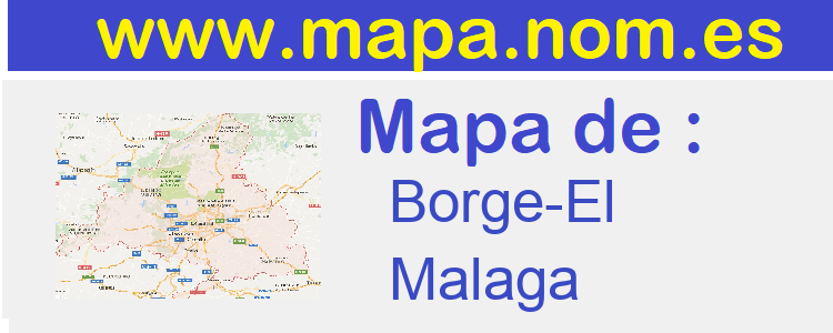 mapa de  Borge-El