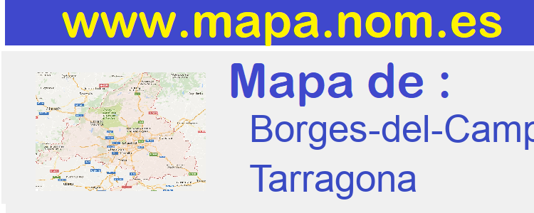 mapa de  Borges-del-Camp-Les