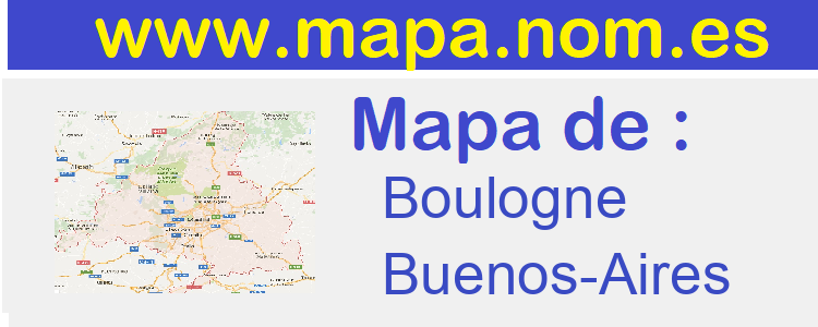 mapa de  Boulogne