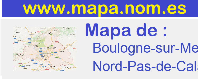 mapa de  Boulogne-sur-Mer
