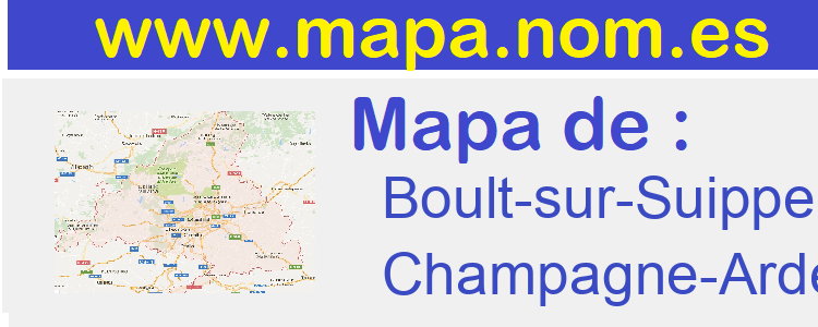 mapa de  Boult-sur-Suippe