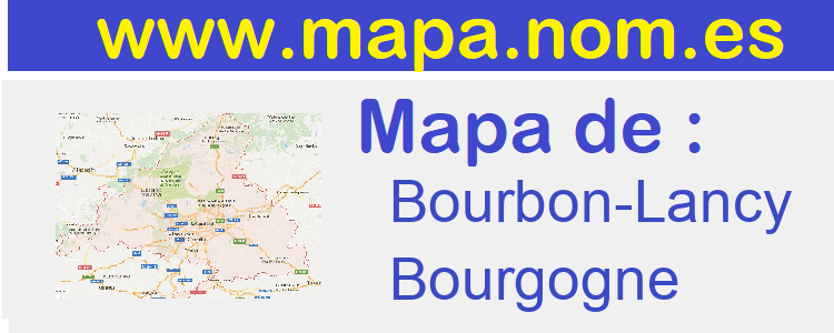 mapa de  Bourbon-Lancy