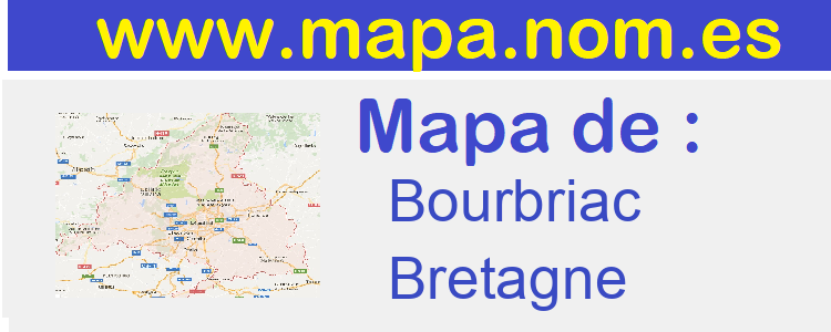mapa de  Bourbriac
