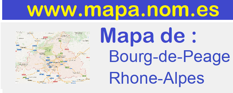 mapa de  Bourg-de-Peage