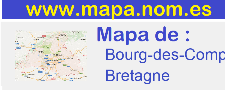 mapa de  Bourg-des-Comptes