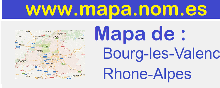 mapa de  Bourg-les-Valence