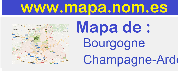 mapa de  Bourgogne