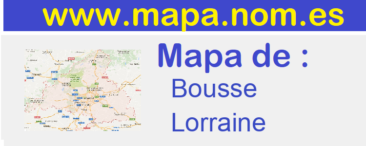 mapa de  Bousse