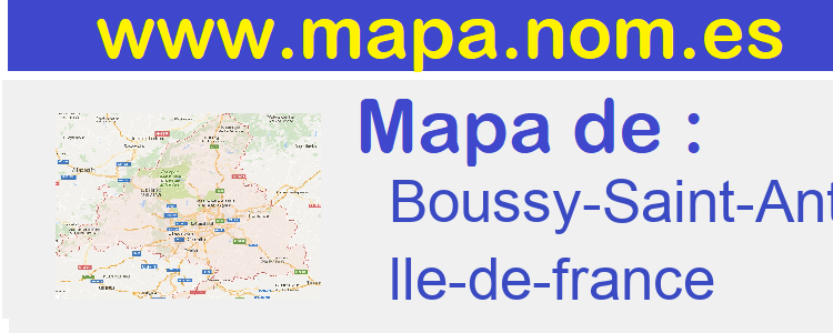 mapa de  Boussy-Saint-Antoine
