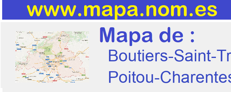 mapa de  Boutiers-Saint-Trojan