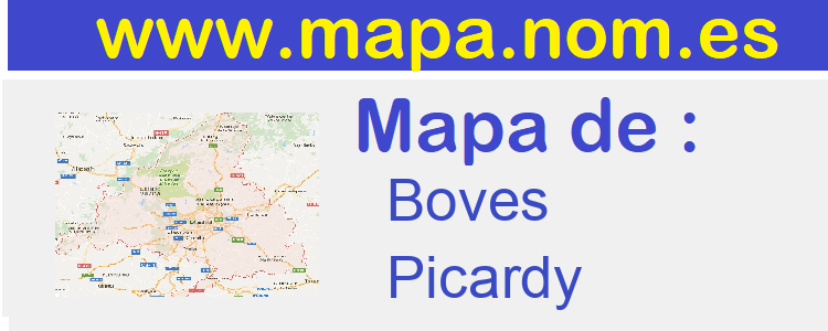 mapa de  Boves