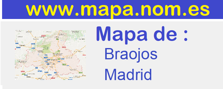 mapa de  Braojos