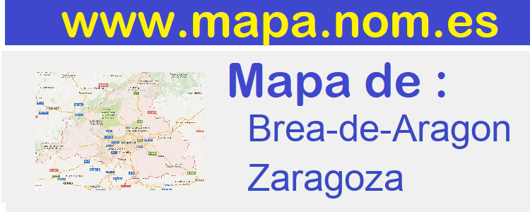 mapa de  Brea-de-Aragon