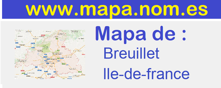 mapa de  Breuillet