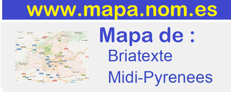 mapa de  Briatexte