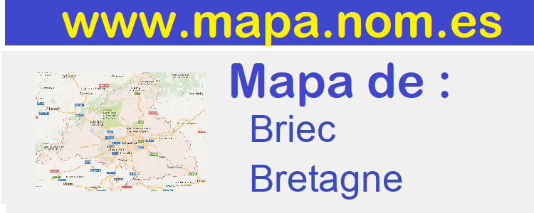 mapa de  Briec