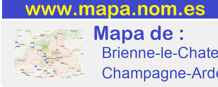 mapa de  Brienne-le-Chateau