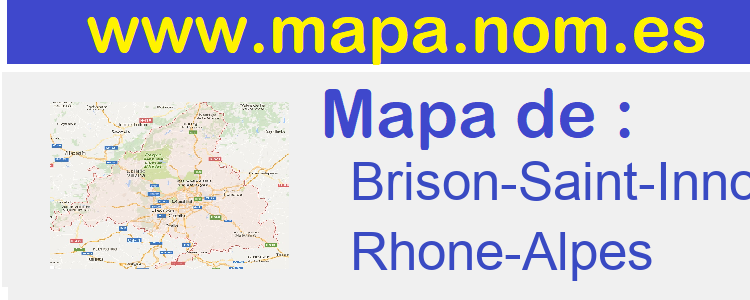 mapa de  Brison-Saint-Innocent