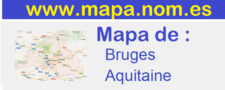 mapa de  Bruges