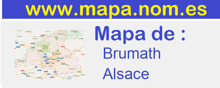 mapa de  Brumath