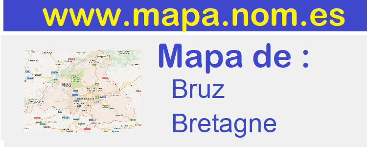 mapa de  Bruz