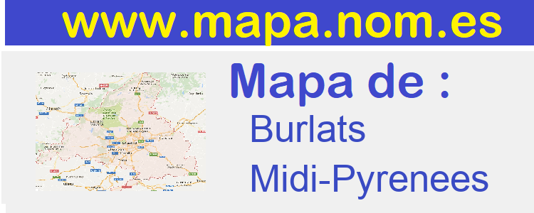 mapa de  Burlats
