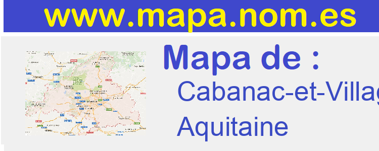 mapa de  Cabanac-et-Villagrains