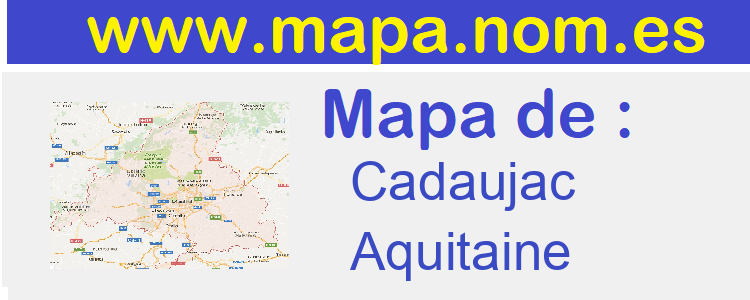 mapa de  Cadaujac