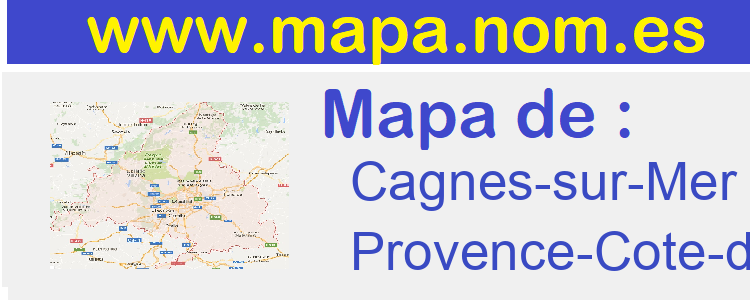 mapa de  Cagnes-sur-Mer