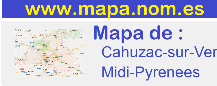 mapa de  Cahuzac-sur-Vere