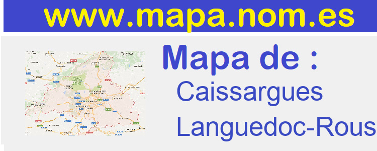 mapa de  Caissargues