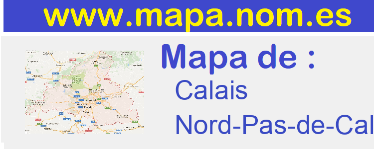 mapa de  Calais
