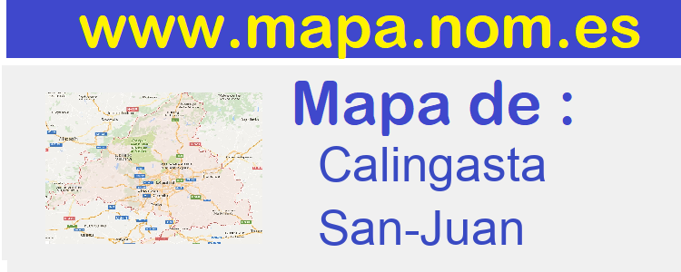 mapa de  Calingasta