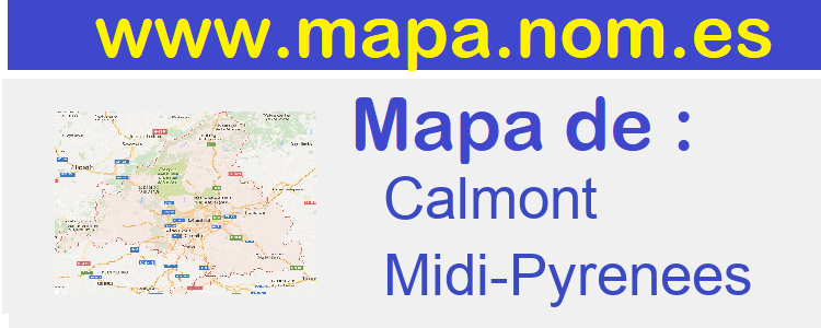 mapa de  Calmont