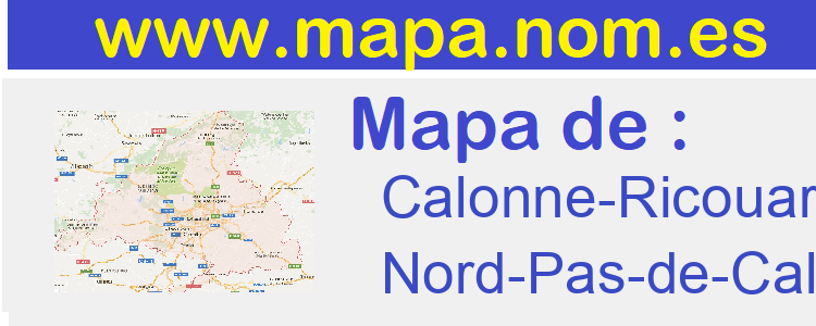 mapa de  Calonne-Ricouart