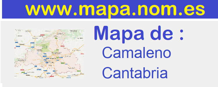 mapa de  Camaleno