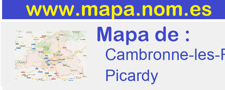 mapa de  Cambronne-les-Ribecourt