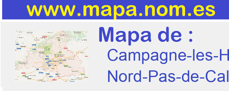 mapa de  Campagne-les-Hesdin