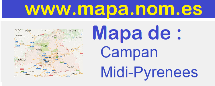 mapa de  Campan