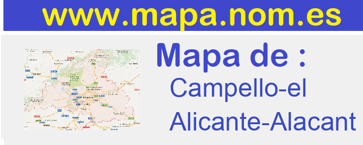 mapa de  Campello-el