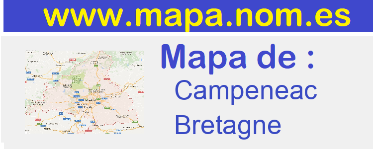 mapa de  Campeneac